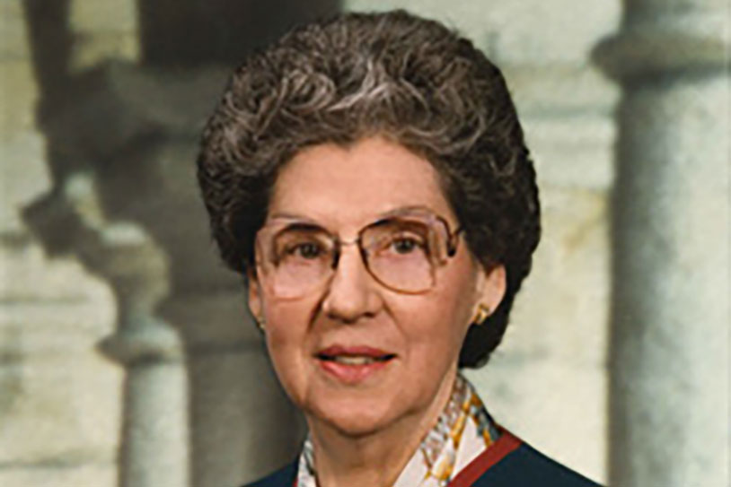 Helen Catherine McGuire Jones BS HE ’53. Link to her story